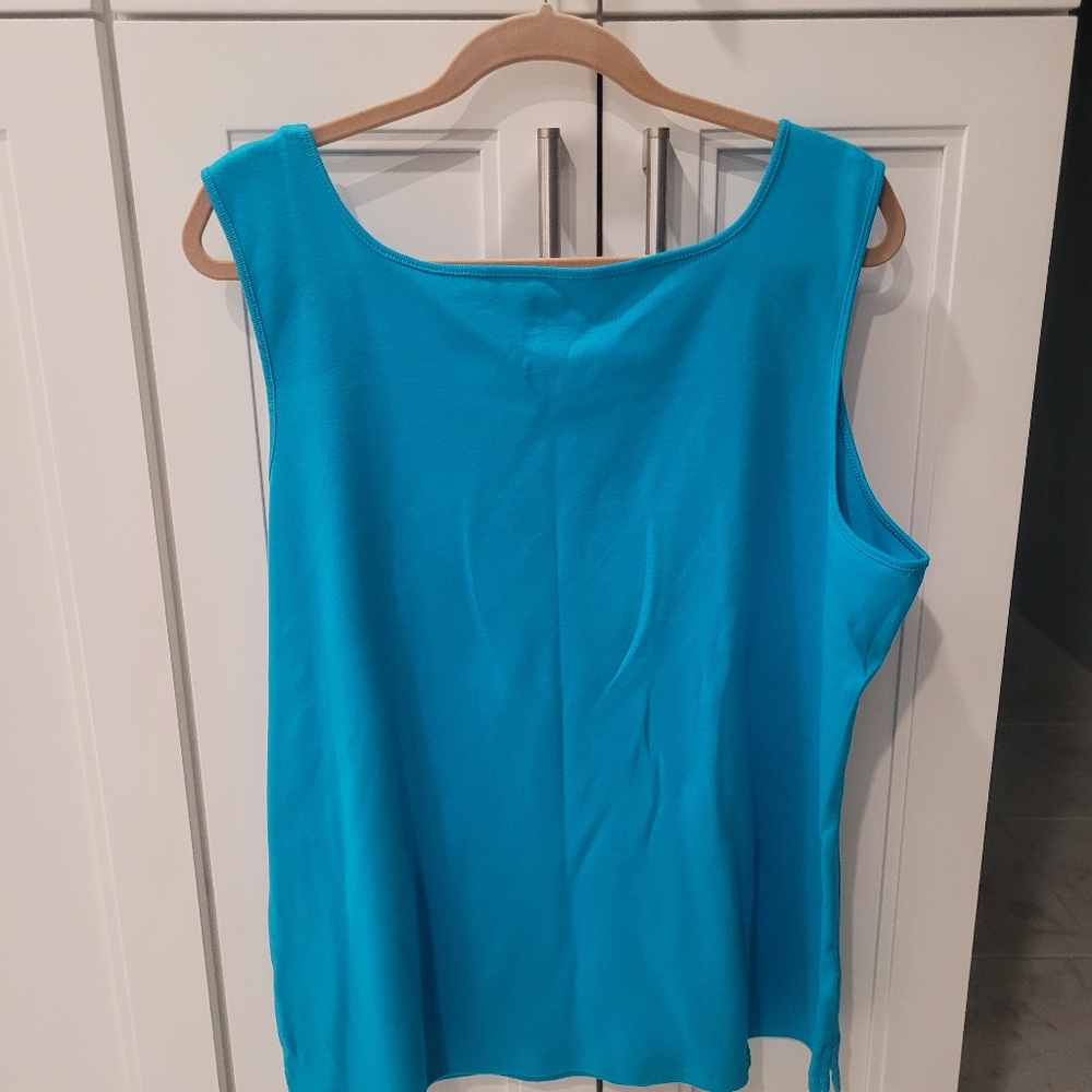 Aqua Ruby Rd. Tank Top Size 2X